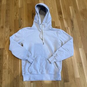 BUCK MASON Brushed Loopback Hoodie Men's XS‎ Ivory 100% Cotton BM15013